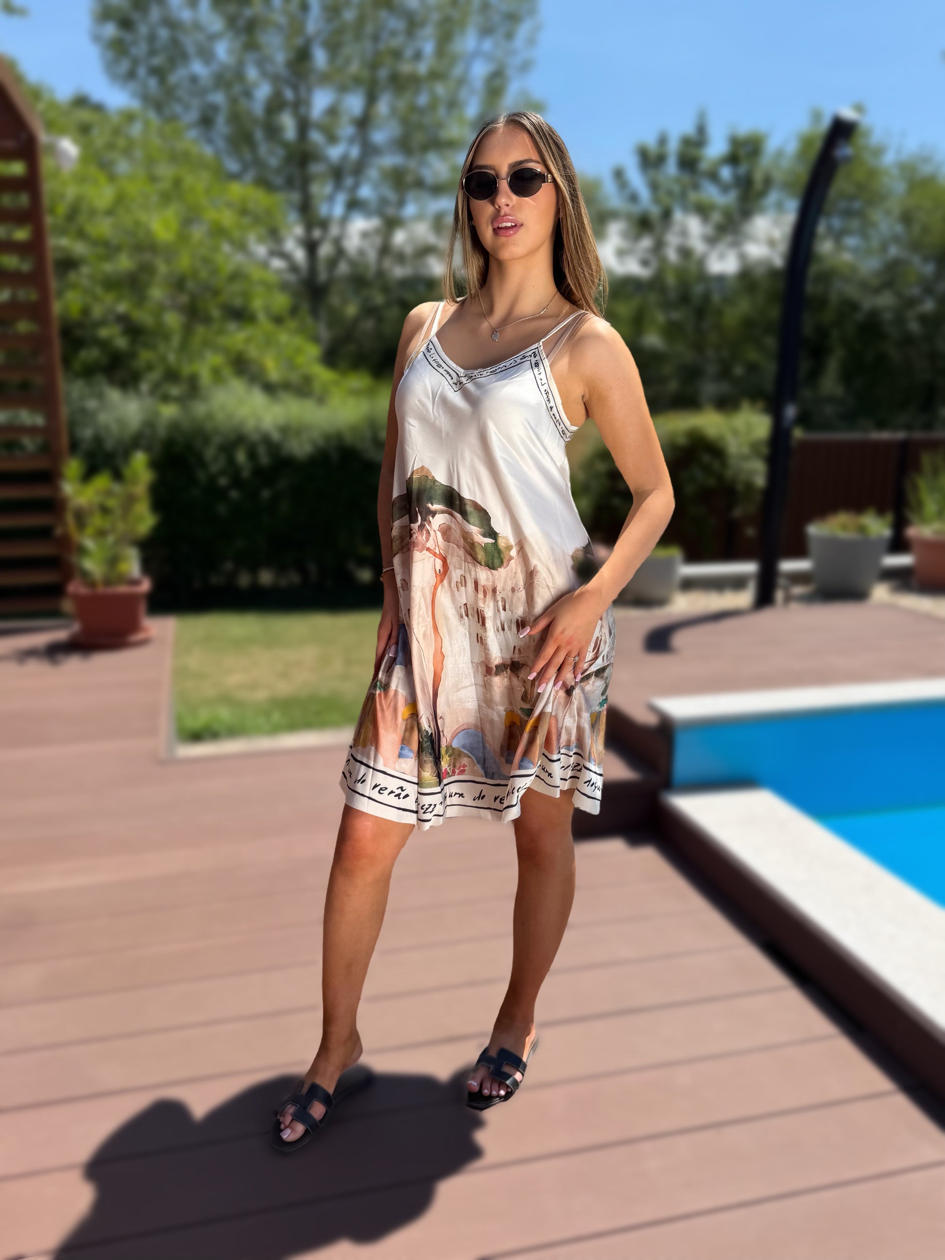 Amalfi rövid krém ruha