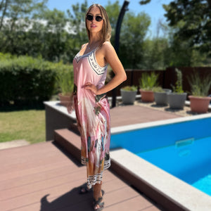 Amalfi púderrózsaszín színű ruha