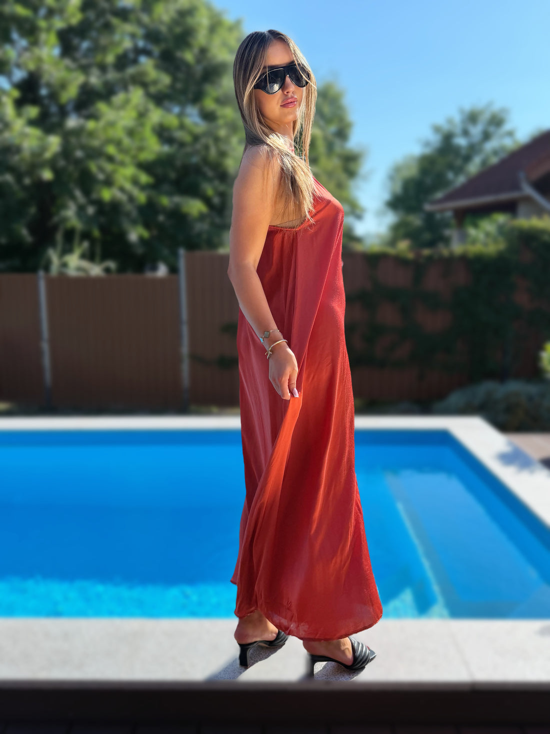 Héra  A-vonalú maxi ruha