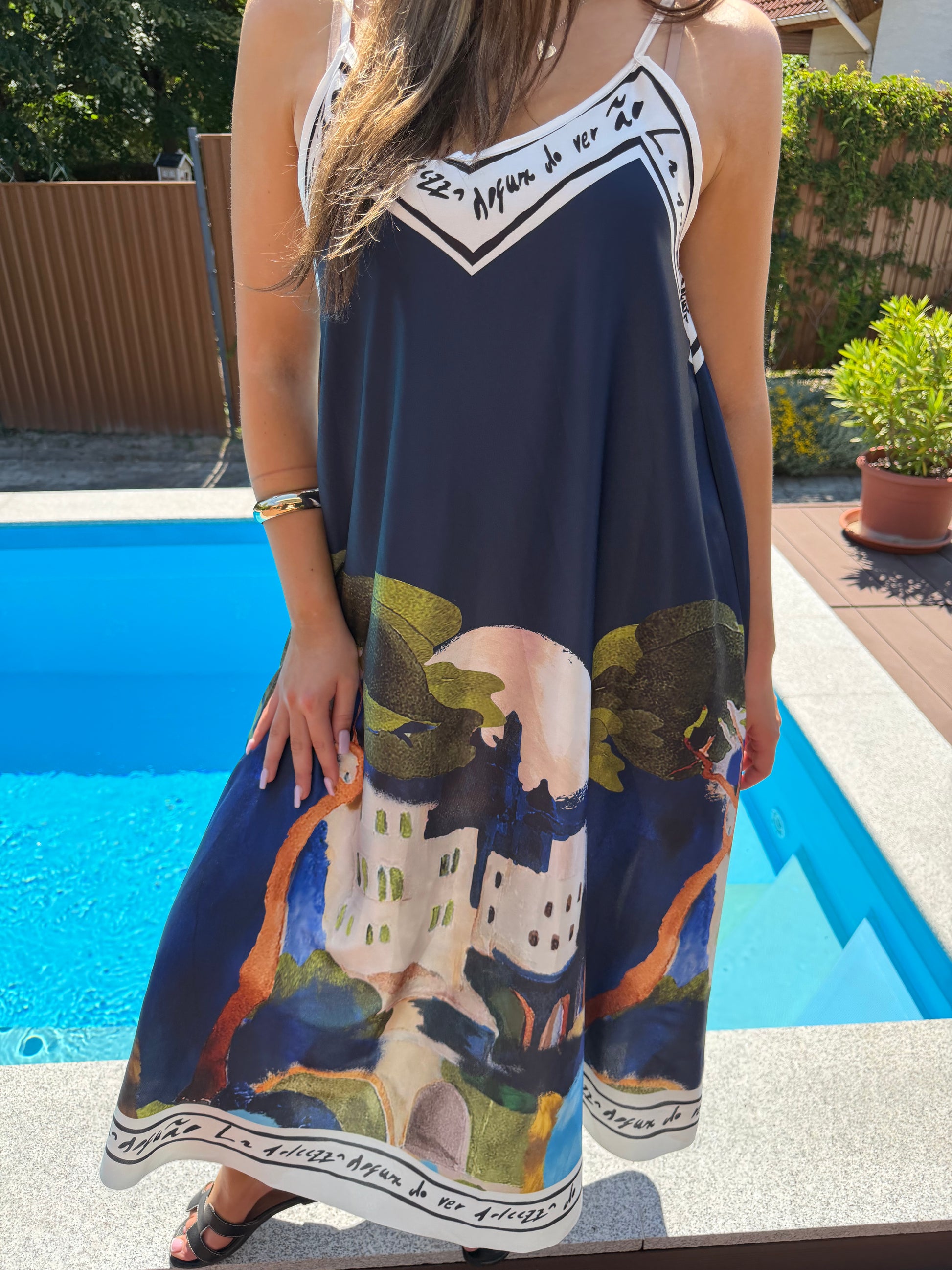 Amalfi sötétkék ruha