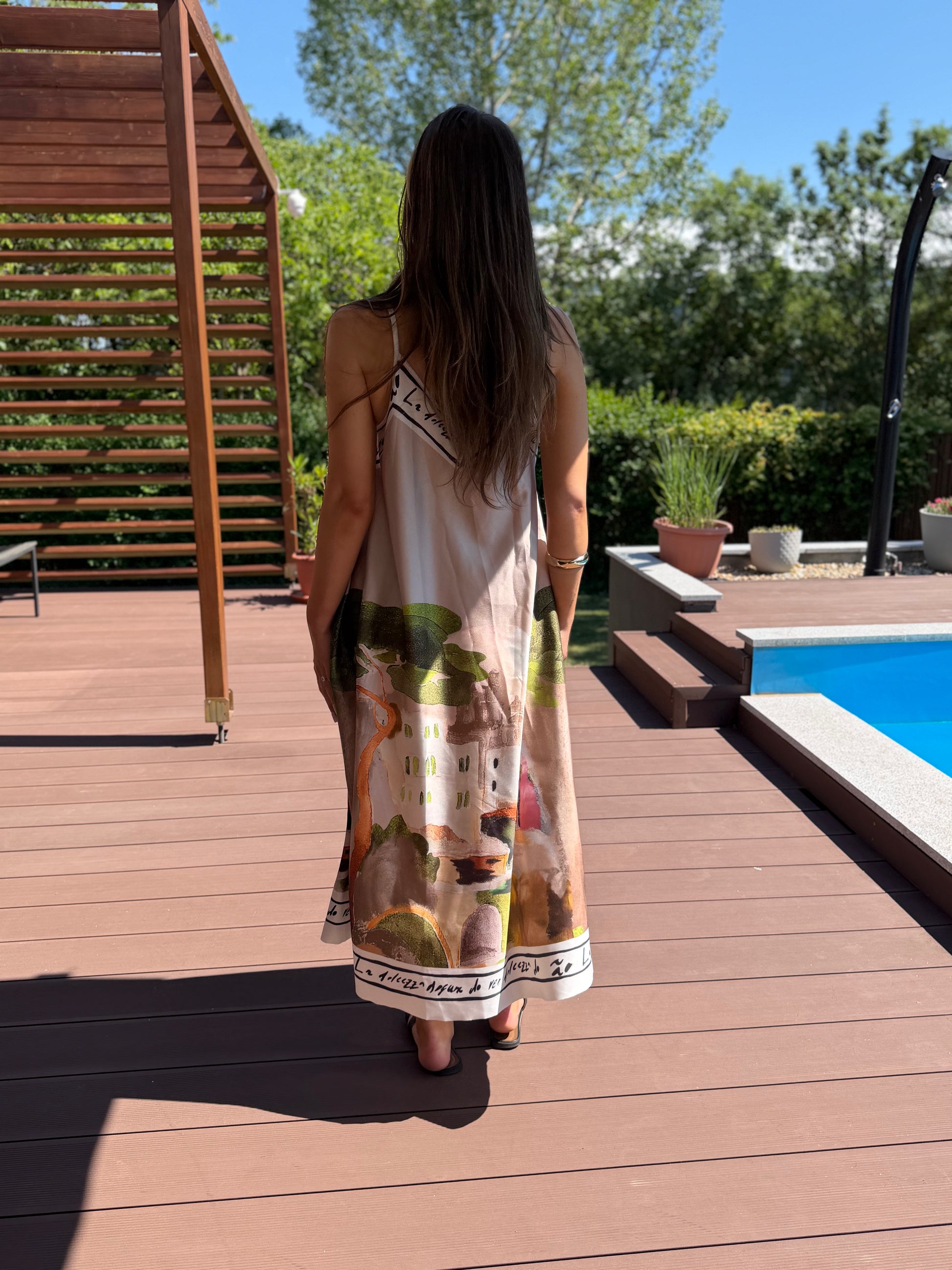 Amalfi bézs színű ruha