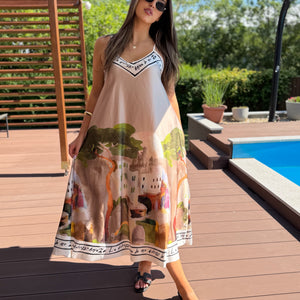 Amalfi bézs színű ruha