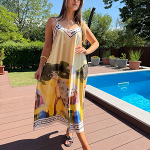 Amalfi sárga szinű ruha