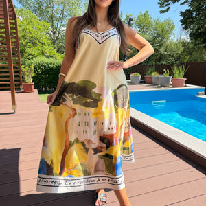 Amalfi sárga szinű ruha