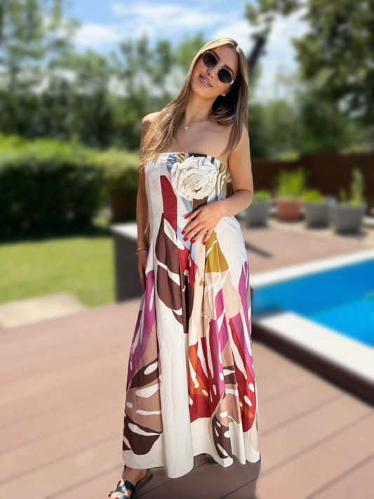 Adalin pánt nélküli  maxi ruha