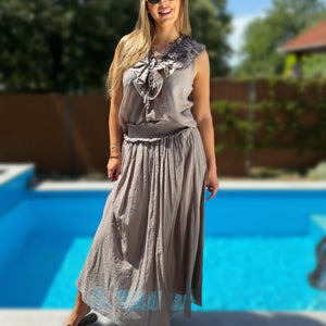 Marina taupe színű kétrészes szett