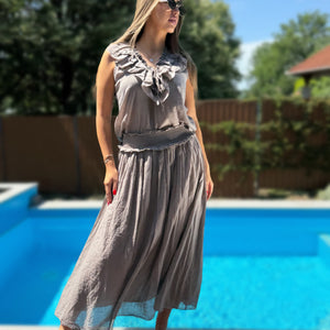 Marina taupe színű kétrészes szett