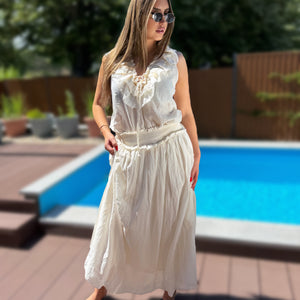 Marina krém színű kétrészes szett