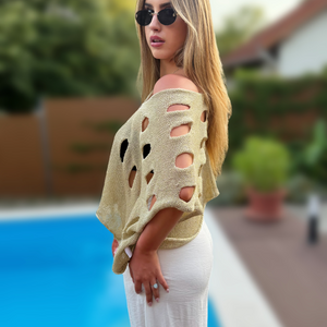 Lexi arany metálfényű felső