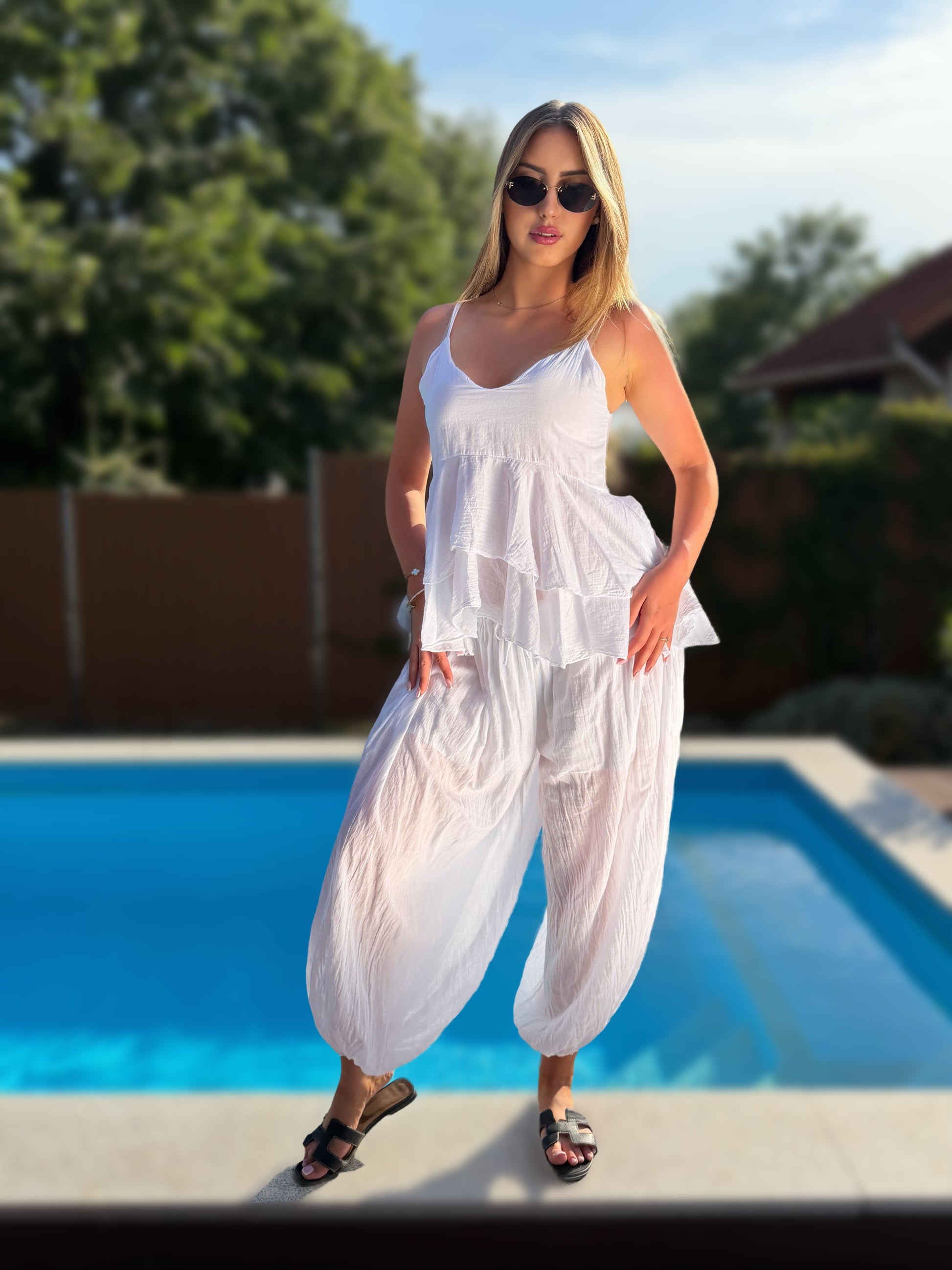 Emma fehér nadrág