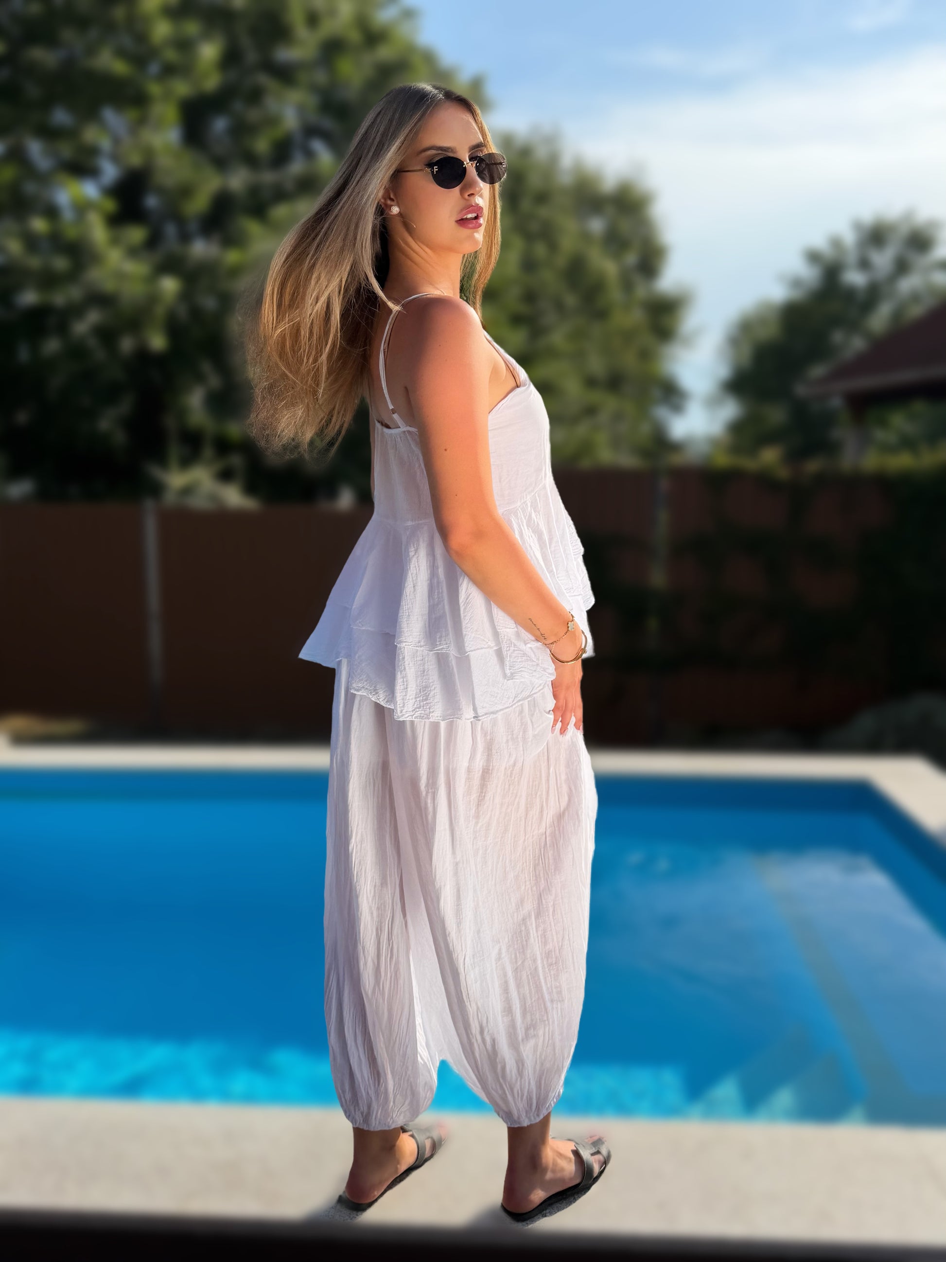 Emma fehér nadrág