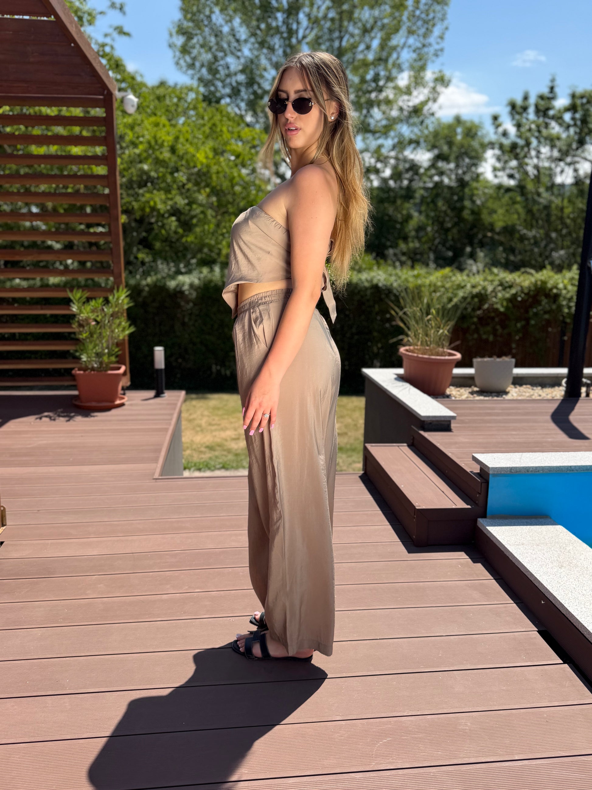 Milena világos bézs szett
