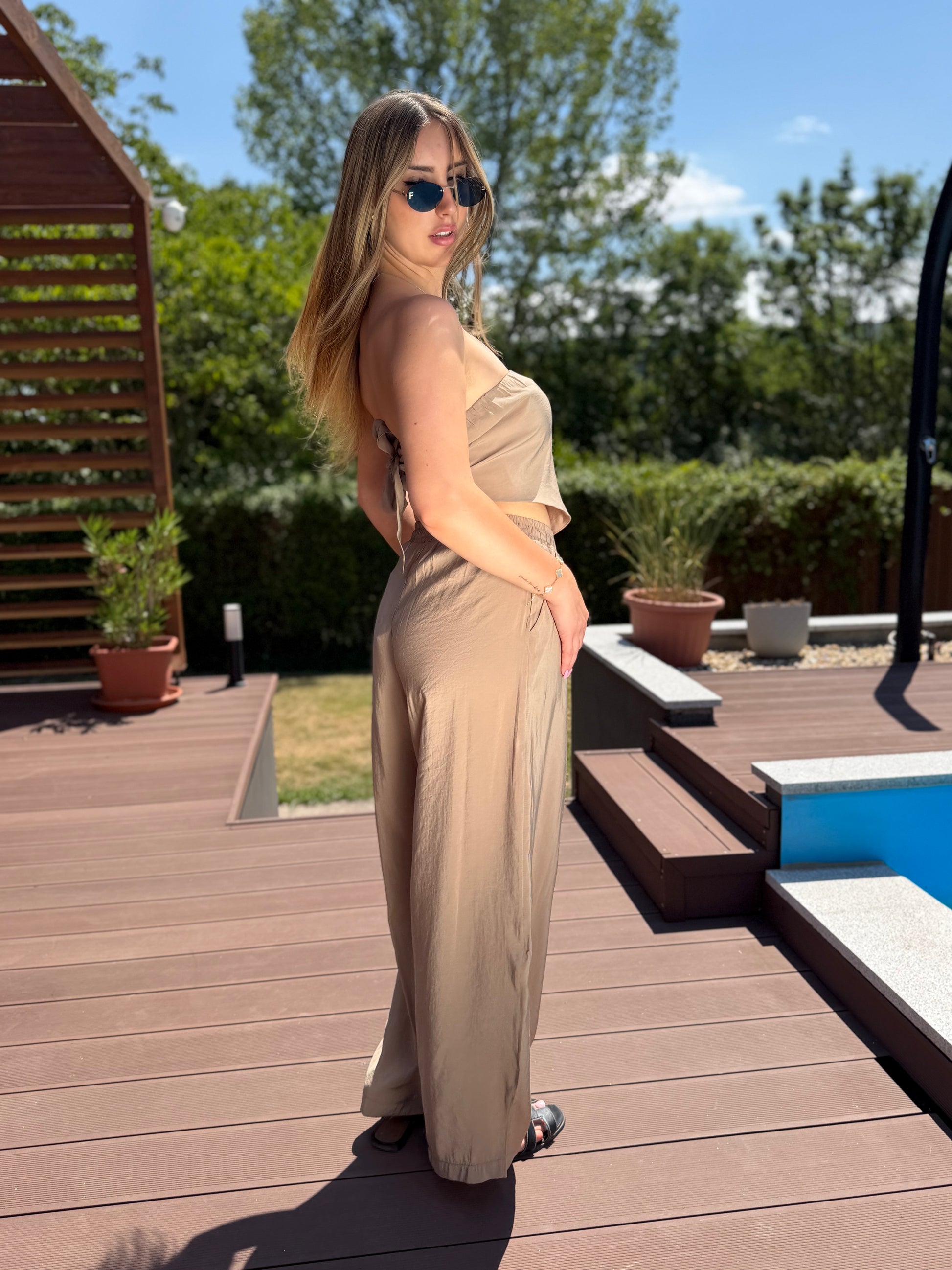 Milena világos bézs szett