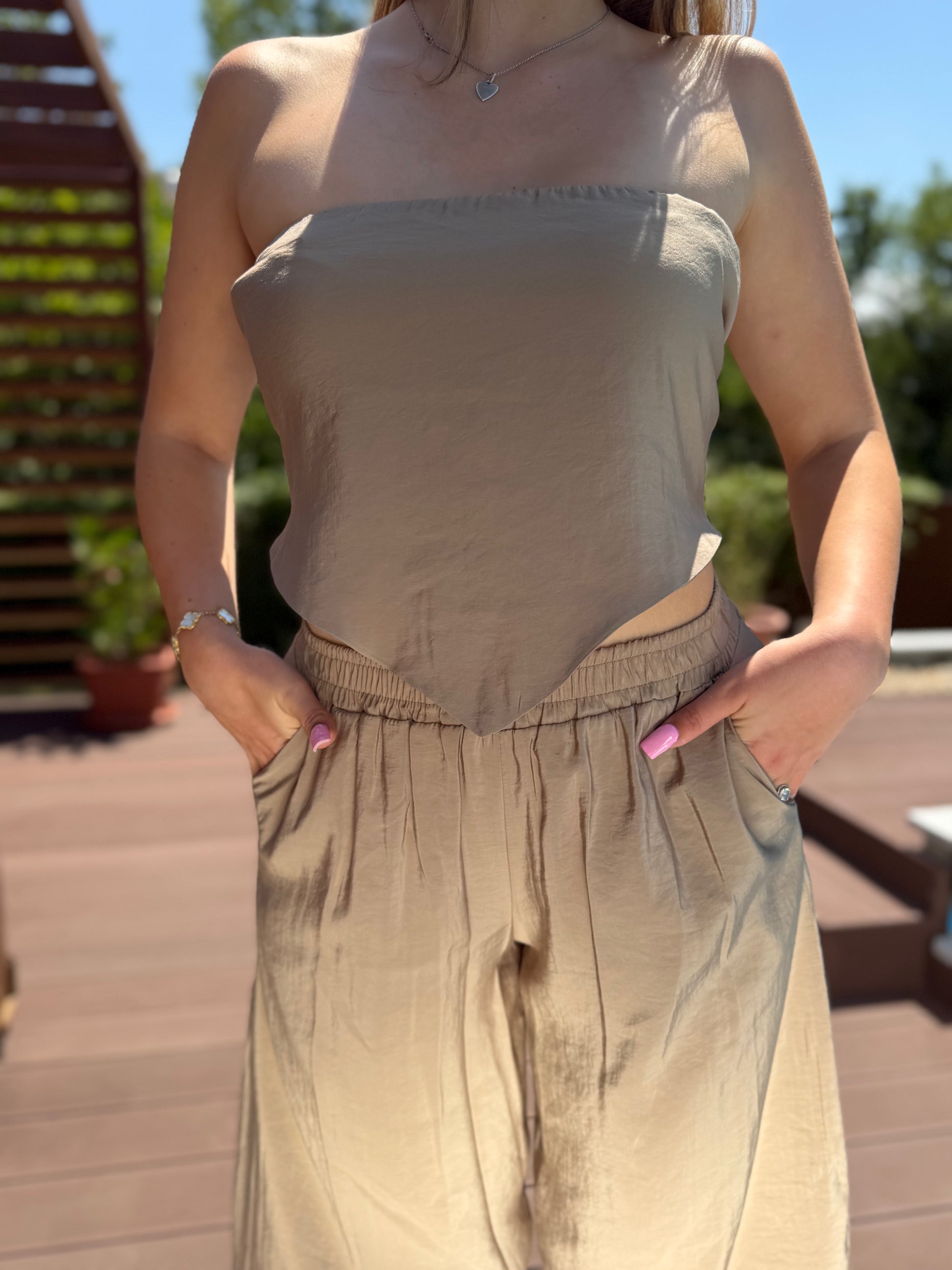 Milena világos bézs szett