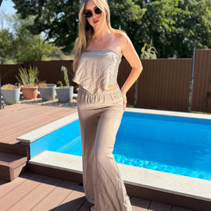 Milena világos bézs szett