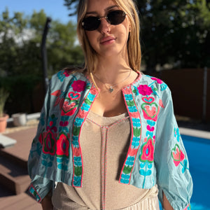 Rumi kék felső