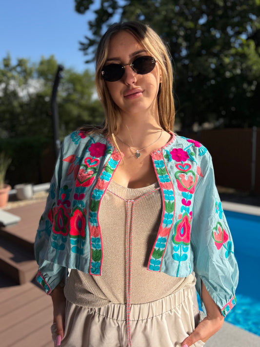 Rumi kék felső