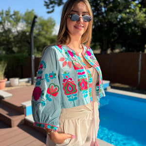 Rumi kék felső