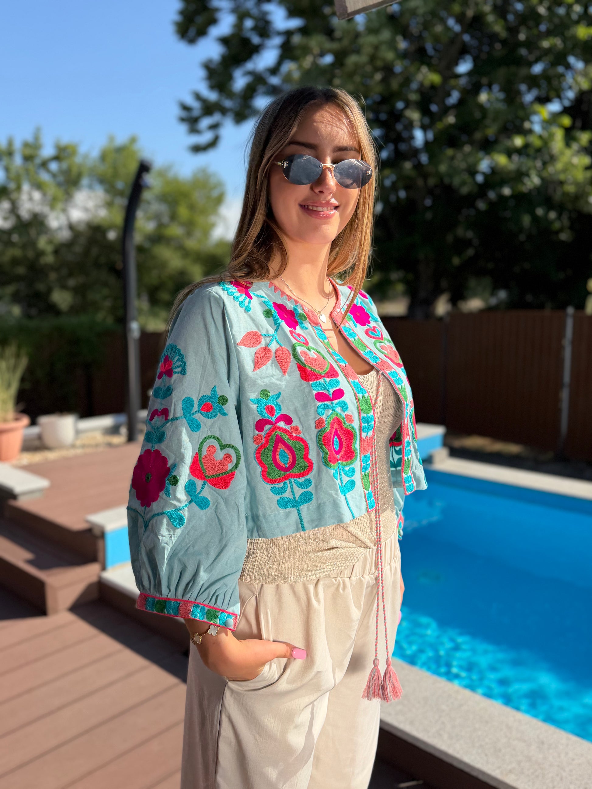 Rumi kék felső