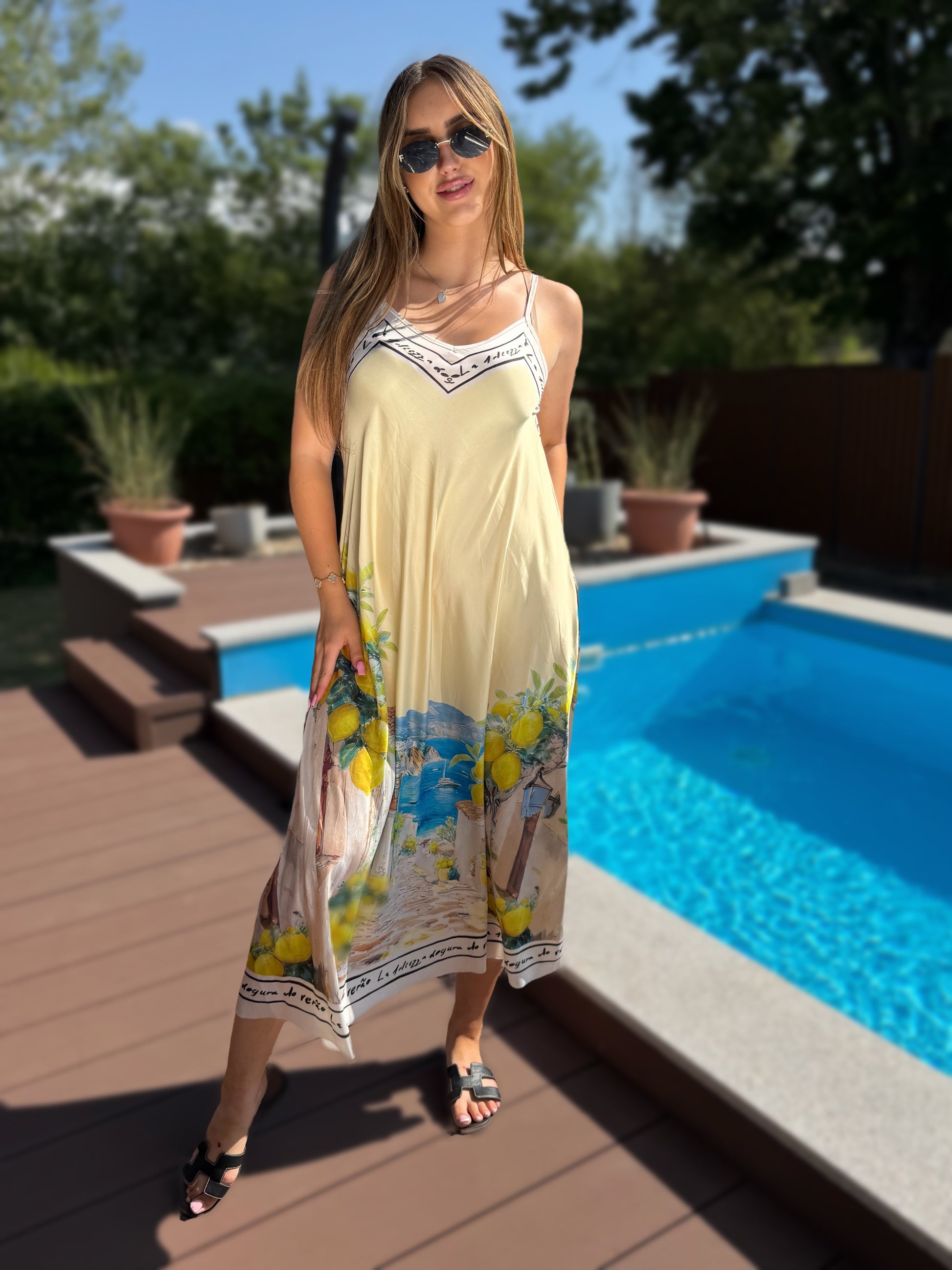 Sorrento sárga színű ruha
