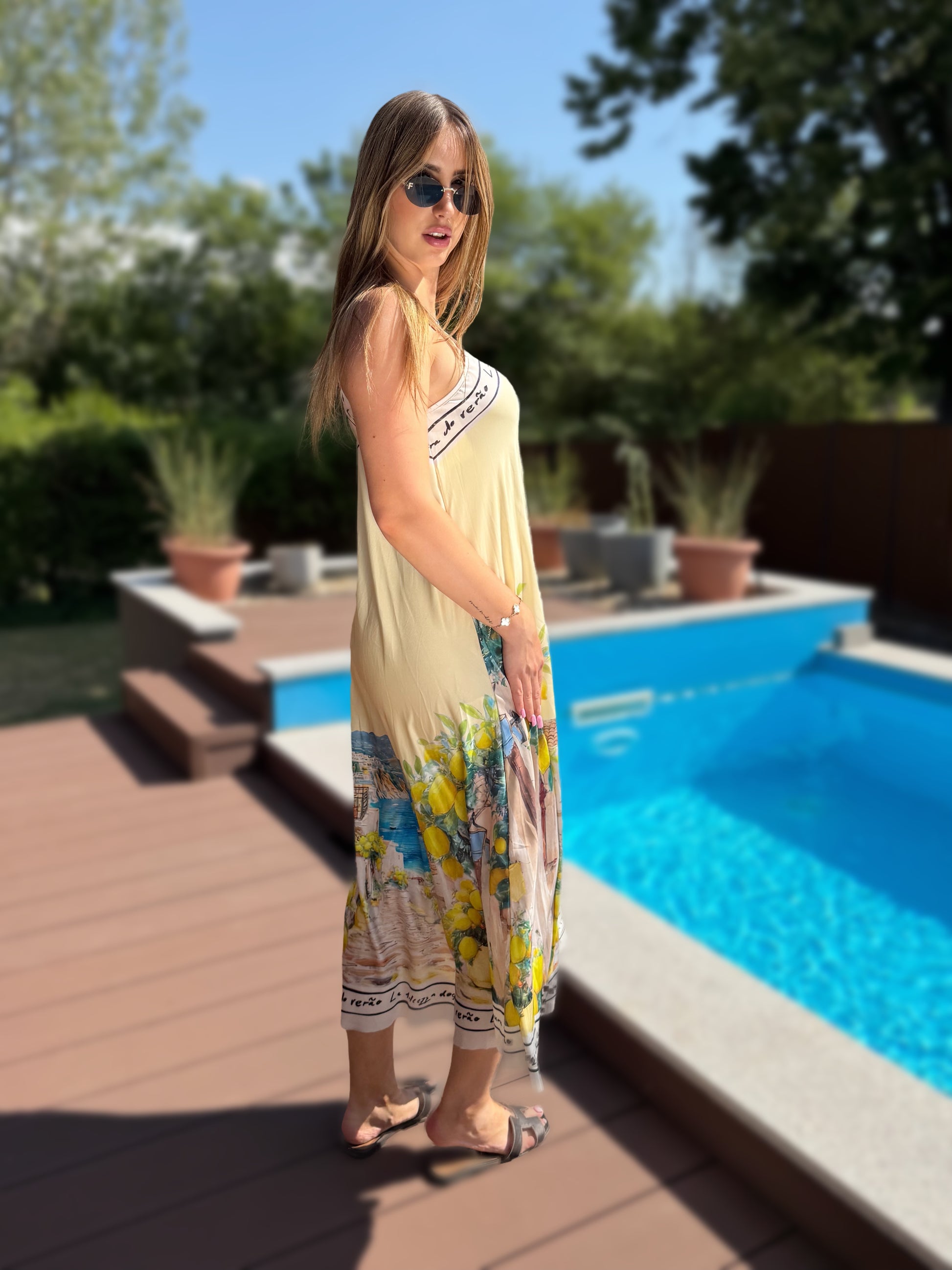 Sorrento sárga színű ruha