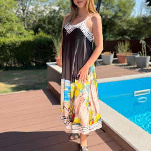 Sorrento fekete színű ruha
