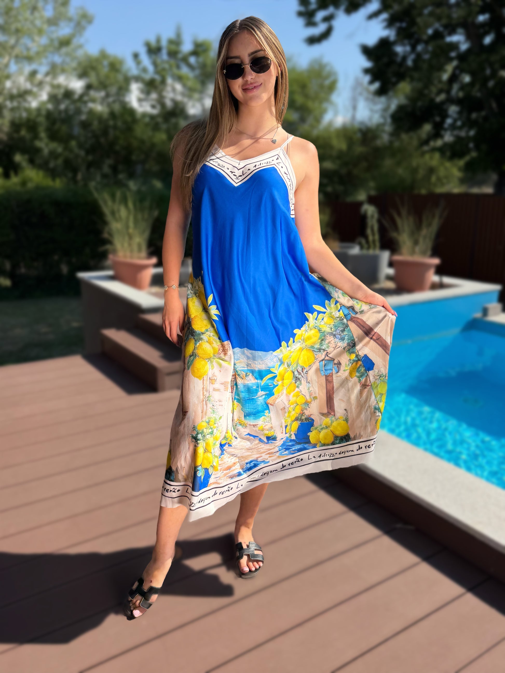 Sorrento királykék színű ruha