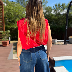 Margot piros mellény