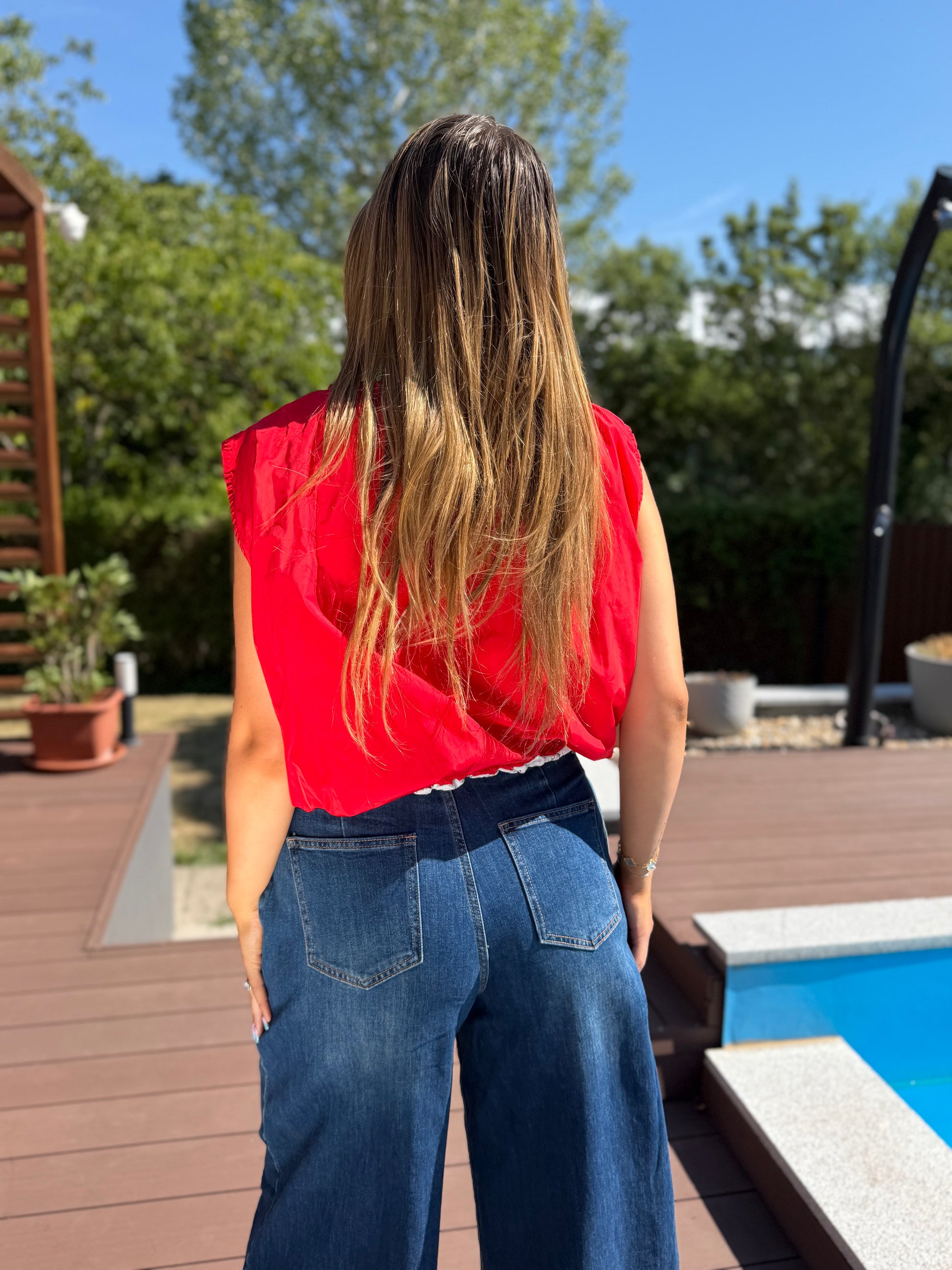 Margot piros mellény