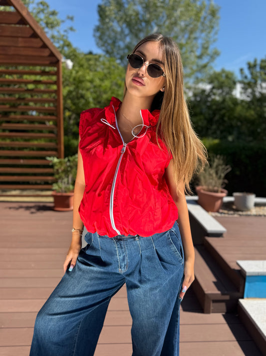 Margot piros mellény