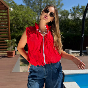 Margot piros mellény
