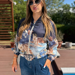 Monet kék kabátka