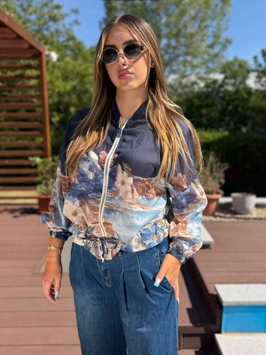 Monet kék kabátka