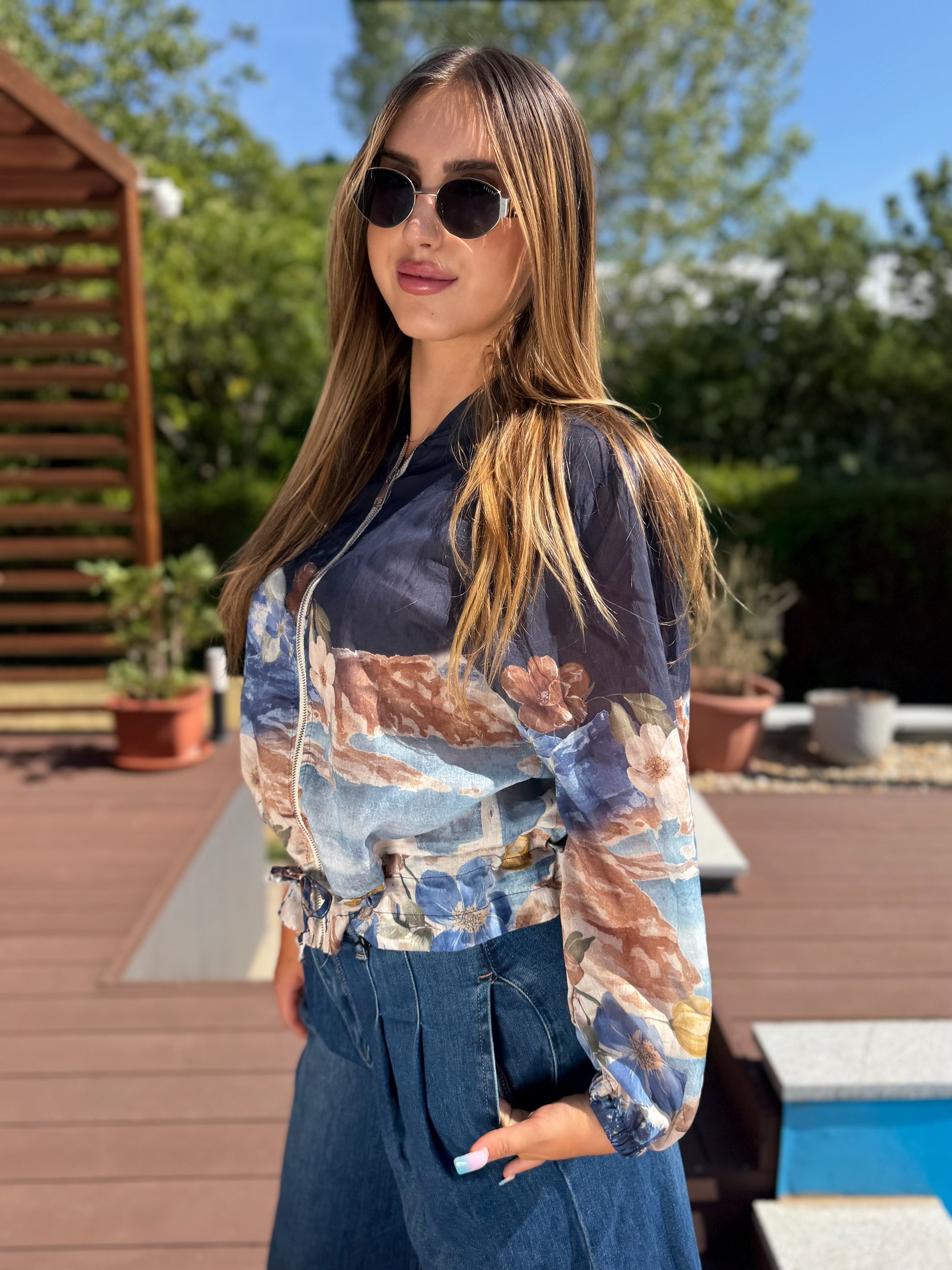 Monet kék kabátka