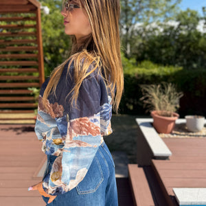 Monet kék kabátka