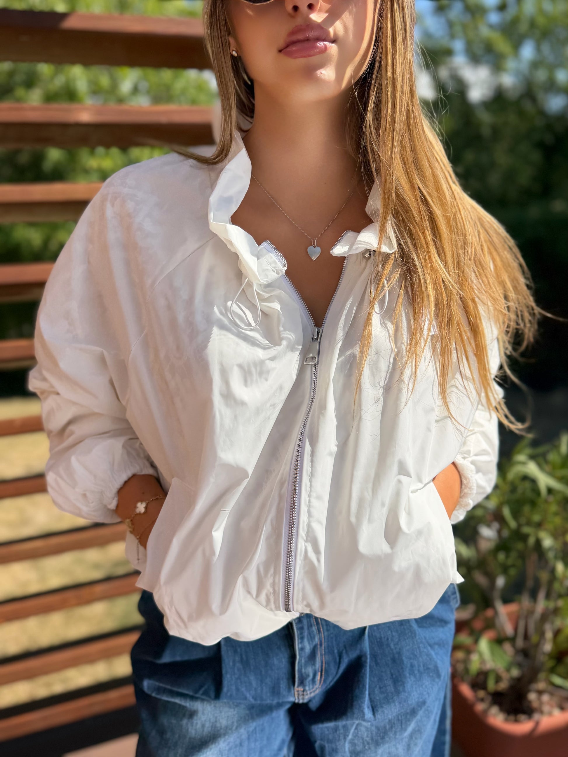 Monique fehér kabát