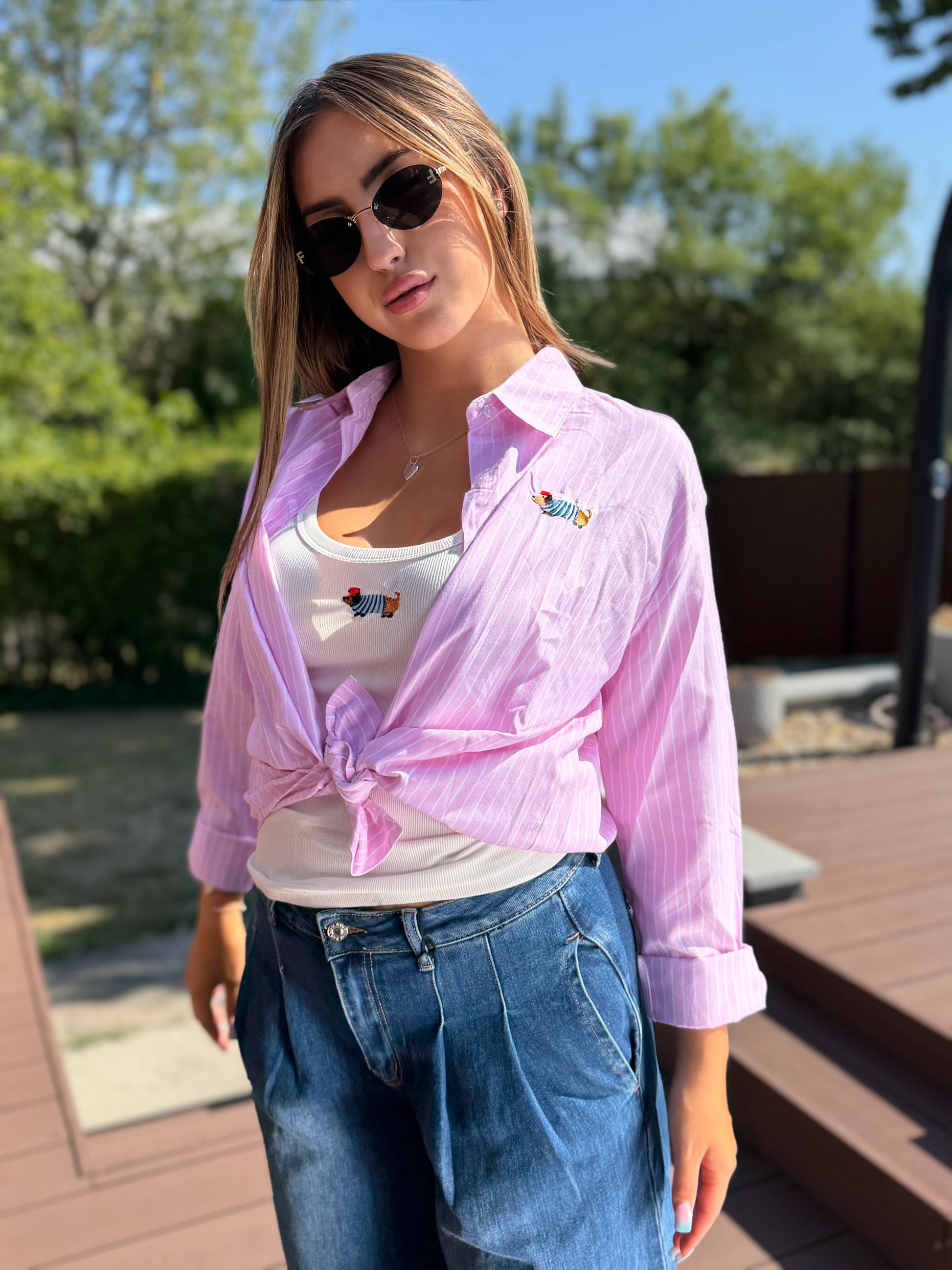 Charlotte rózsaszín ing