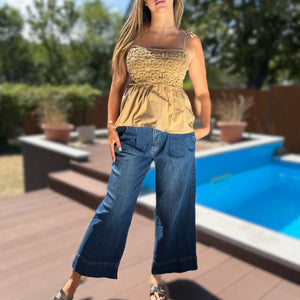 Rebeca világos bész felső