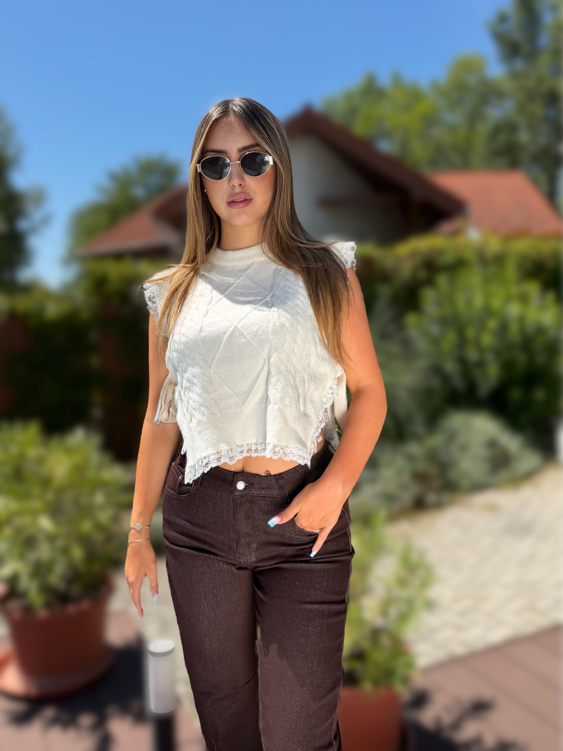 July kötött felső