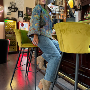 Manon hímzett farmerkabát