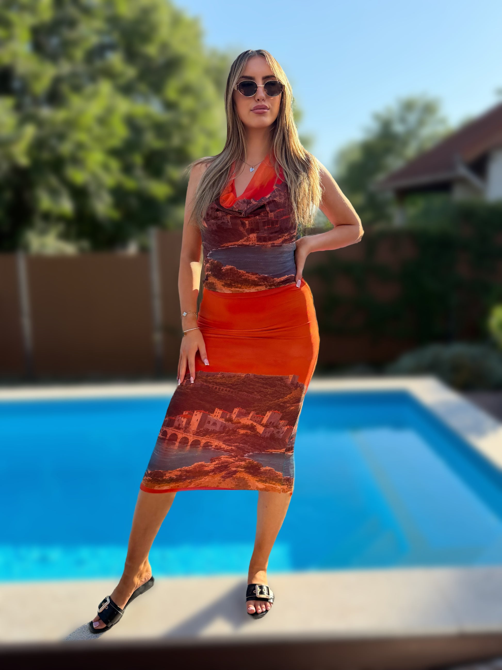 Lea narancs szett