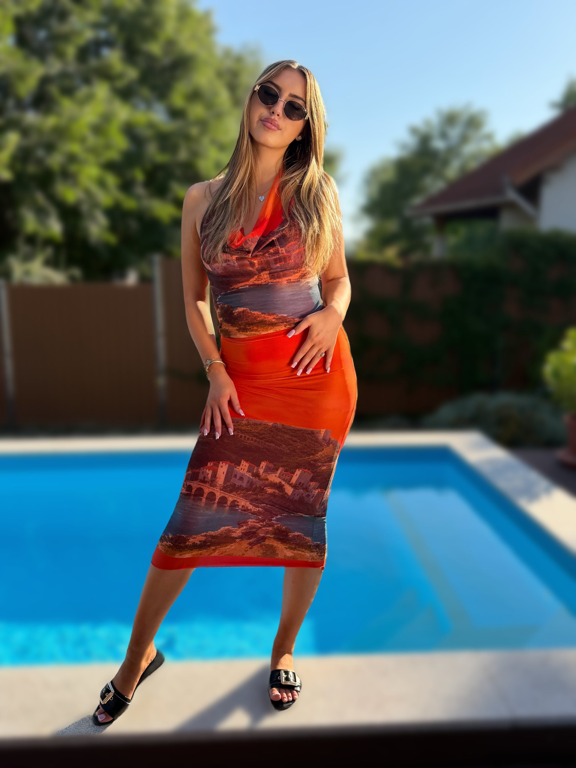 Lea narancs szett