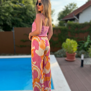 Capri selyem nadrág