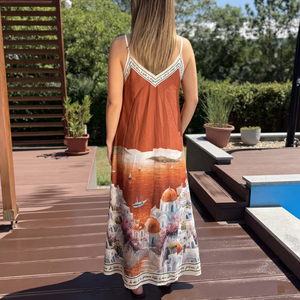 Santorini terrakotta színű ruha