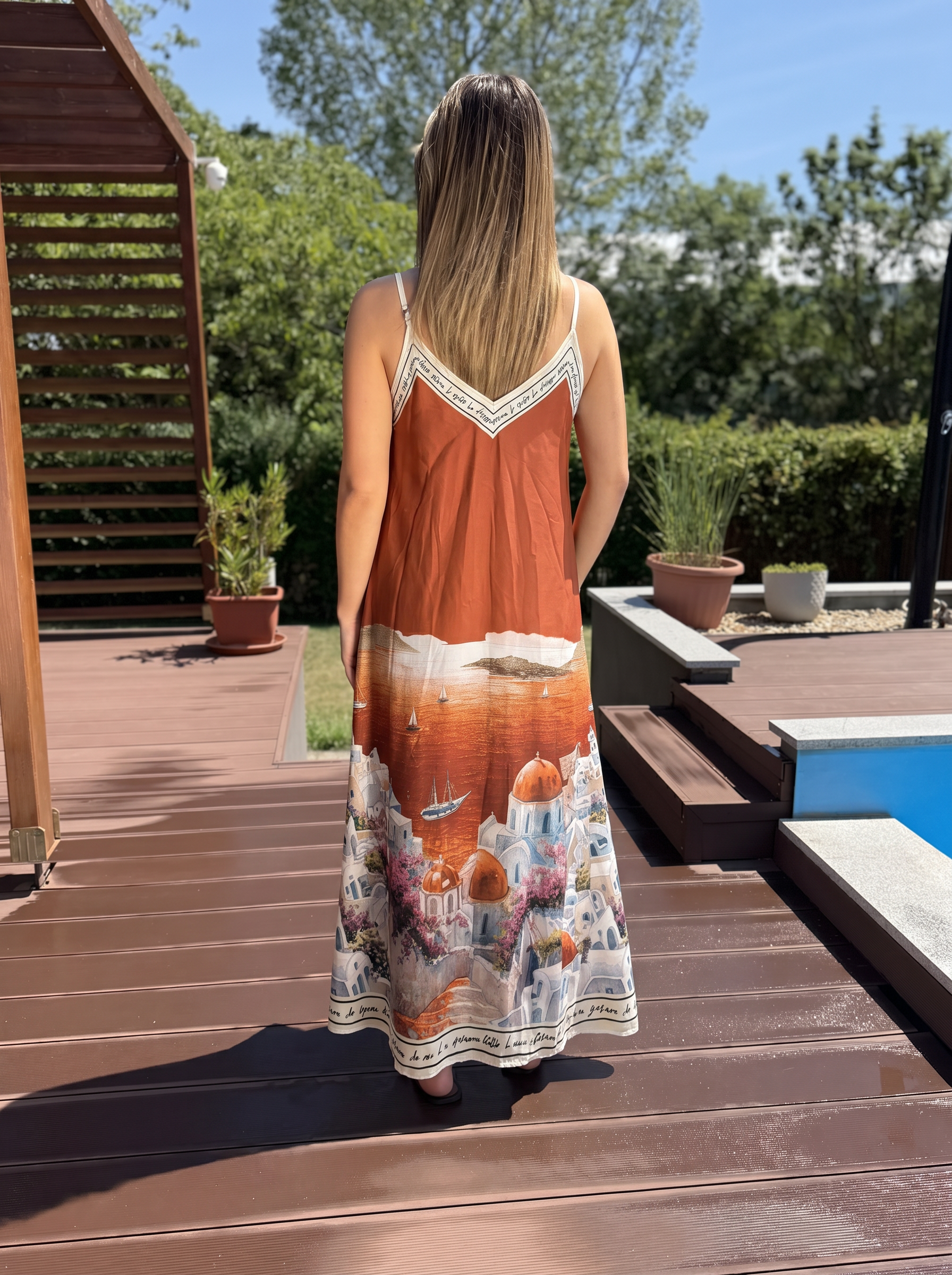 Santorini terrakotta színű ruha